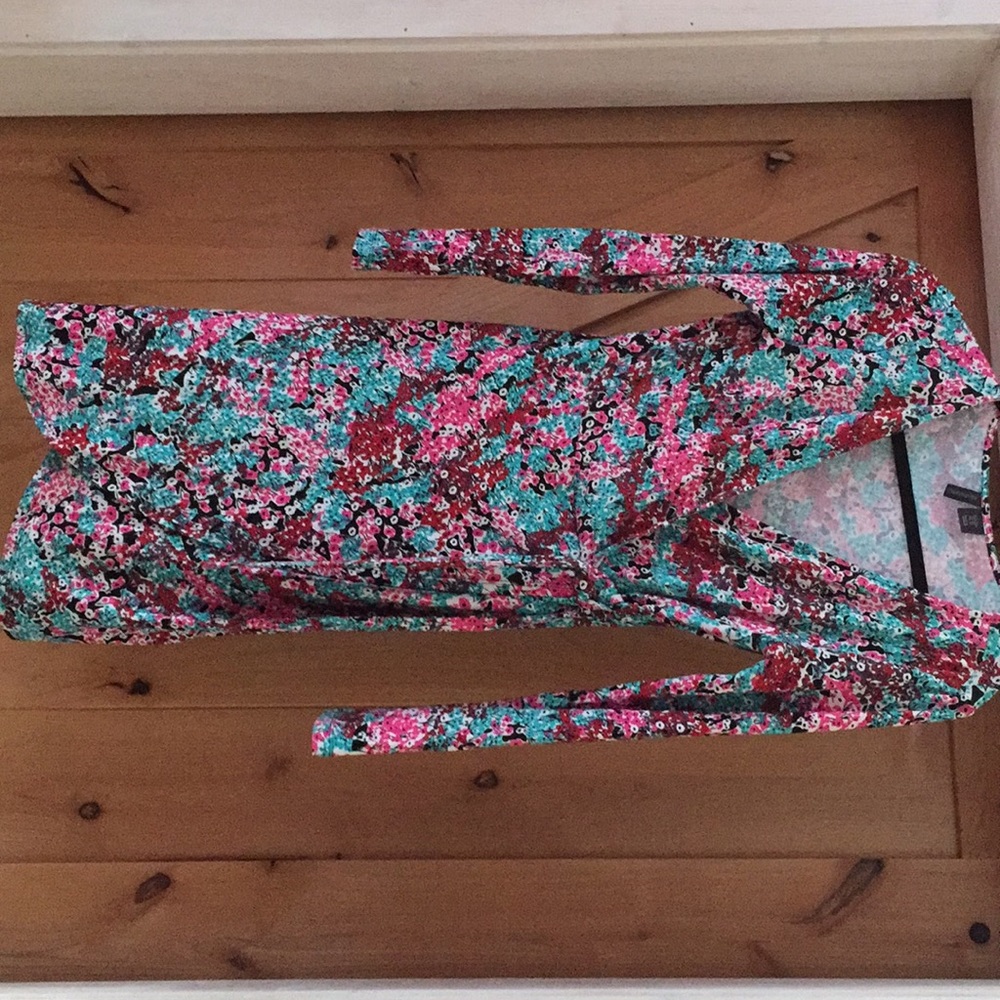 Faux wrap dress
